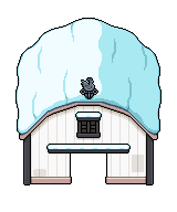 Medium Barn, White, winter