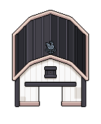 Small Barn, White, spring