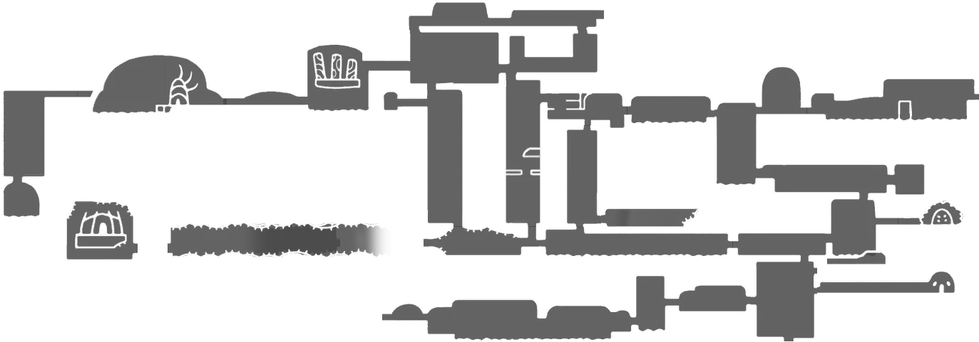 In-game map of Greenpath