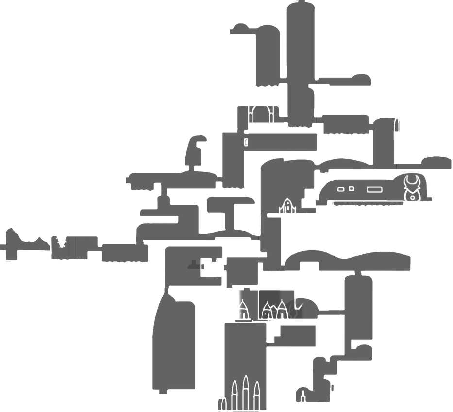 In-game map of Fungal Wastes