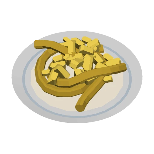 Pasta with White Sauce - Plated