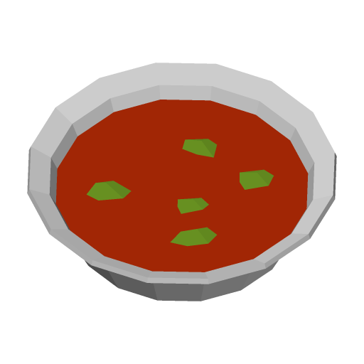 Served Soup - Tomato
